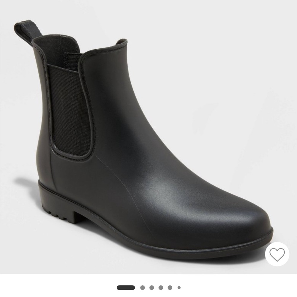 A New Day Black Chelsea Rain Boots